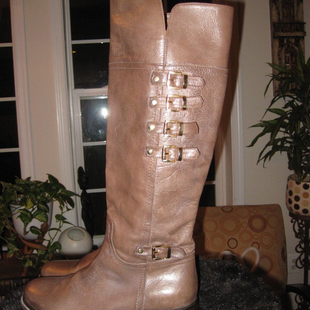NAPOLEONI Quad Buckle Riding Boots - Made in Italy.  Like New!
